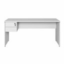 Ver mais imagens de Mesa para Escritório com Gaveteiro Pé Painel 2 Gavetas 160cm Cinza F5 Office
