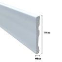 Ver imagem 2 de Rodape Poliestireno 10cm Liso Branco Rodapeshop - 2,4 Metros