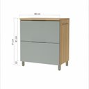 Ver imagem 2 de Balcão Modular 1 Porta Basculante 1 Gaveta Nesher Marquesa 80cm 100 Mdf