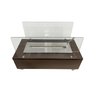 Lareira Ecológica 60 Cm Inox Etanol Álcool Rodízios Vidros Aquecedor - 5