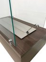 Ver imagem 4 de Lareira Ecológica 60 Cm Inox Etanol Álcool Rodízios Vidros Aquecedor
