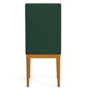 Ver imagem 4 de Kit 8 Cadeiras de Jantar Solana Suede Base de Madeira - Pallazio Cor Verde