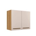 Ver imagem 1 de Armário Aéreo Cristal 2 Portas Arte Móveis Cinamomo/off White