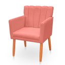 Ver imagem 3 de Kit 2 Poltronas Recepção Cecília Rosa Biselos Decor
