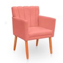 Ver imagem 4 de Kit 2 Poltronas Recepção Cecília Rosa Biselos Decor