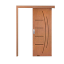 Ver imagem 1 de Porta de Correr Madeira 210x90 frisada sem Fechadura Ecookits