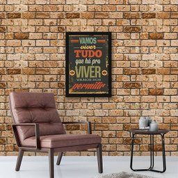 Quadro Decorativo Vamos Viver Tudo Que Há Pra Viver - 2