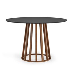 Conjunto Mesa de Jantar Redonda Talia Amadeirada Preta 120cm com 4 Cadeiras Marcela - Preto - 2