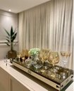 Ver imagem 2 de Bandeja Retangular Bronze Espelhada Decoração 50x25