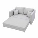 Ver imagem 3 de Sofá Cama Tóquio Sala 2 Lugares com Pés de Madeira Rodízios