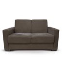 Ver imagem 4 de Sofá 2 Lugares Sala de Estar Recepção Suede Marrom Escuro