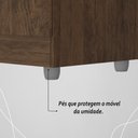 Ver imagem 7 de Guarda Roupa Solteiro 4 Portas 2 Gavetas Exemplar Plus - Imbuia Rústico