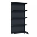 Ver imagem 1 de Gondola Parede 202 Fit Continuação Preto 5 Bandeja Sp Etiqueta