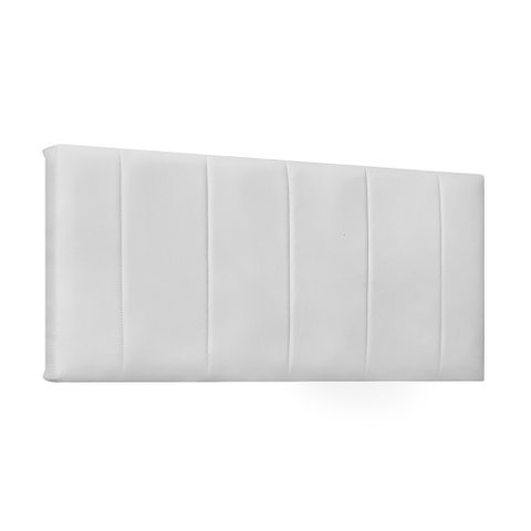 Cabeceira Painel Arizona Para Cama Box King 195 cm Corino - D’Rossi - Branco