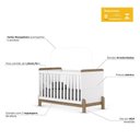 Ver imagem 5 de Jogo de Quarto Infantil Ternura com Cômoda e Berço Branco/jequitibá - Móveis Henn