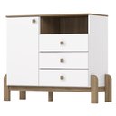 Ver imagem 3 de Jogo de Quarto Infantil Ternura com Cômoda e Berço Branco/jequitibá - Móveis Henn