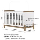 Ver imagem 7 de Jogo de Quarto Infantil Ternura com Cômoda e Berço Branco/jequitibá - Móveis Henn