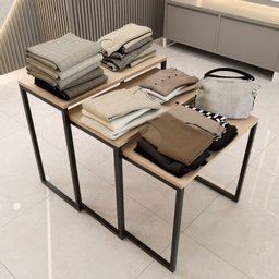 Expositores para Loja Estilo Industrial Design Moderno e Resistente com Ferro e Madeira - 4