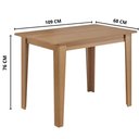 Ver imagem 2 de Mesa Retangular Delta Nicoli - 110x68 Mdf/mdp 15mm – Sonetto - Mel