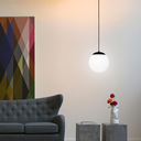 Ver imagem 3 de Luminária Lustre Pendente 215cm Jabuticaba Globo Vidro 15cm Metal Teto Gimpo Pj15:preto