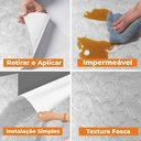 Ver imagem 6 de Papel de Parede Adesivo Lavavel Texturizado Folhas e Ramos Branco 500x60cm