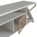 Ver imagem 6 de Rack para Tv 60 Polegadas Industrial Gamer com Rgb 2 Portas Arenas/dourado