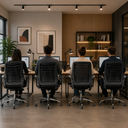 Ver imagem 7 de Kit 4 Cadeiras Escritório Ergonômicas E-1078 com Sistema Relax Preto