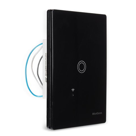 Interruptor Inteligente Wi-fi 1 Botão Alexa Preto Margirius Cor:preto