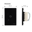 Ver imagem 4 de Interruptor Inteligente Wi-fi 1 Botão Alexa Preto Margirius Cor:preto