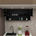 Ver imagem 4 de Armário Aéreo Cozinha Modulado 2 Portas Compactas