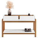 Ver imagem 4 de Aparador Buffet para Sala de Jantar e Estar Lizz 2 Gavetas e Pés Madeira Maciça Casa D