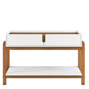 Ver imagem 6 de Aparador Buffet para Sala de Jantar e Estar Lizz 2 Gavetas e Pés Madeira Maciça Casa D