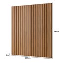 Ver imagem 2 de Painel Ripado Decorativo 200cm X 240cm 100% Mdf Cor:louro
