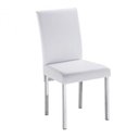Ver imagem 4 de Kit 9 Cadeira para Sala de Jantar-assento Sintético Branco