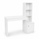 Ver imagem 1 de Escrivaninha com 3 Prateleiras 1 Gaveta 1 Porta Ágata Home Office - Branco