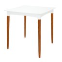 Ver imagem 1 de Mesa Tramontina Diana em Polipropileno Branco 70cm Pernas de Madeira