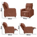 Ver mais imagens de Poltrona do Papai Reclinável Real em Bouclê Cor:boucle Terracota