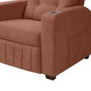 Ver imagem 6 de Poltrona do Papai Reclinável Real em Bouclê Cor:boucle Terracota