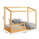 Ver imagem 3 de Mini-cama Montessoriana Tutu Madeira Maciça Imbuia - Rodmoveis