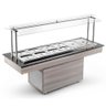 Carro Buffet Termico Central Brcq12 Bco Fortaleza/tabaco sem Cubas 220v - Refrimate - 1