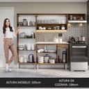 Ver imagem 6 de Armário de Cozinha Compacta 229cm com Pia Rustic/Branco Emilly Madesa 12