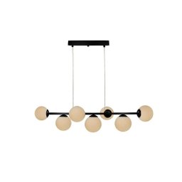 Pendente Jabuticaba Preto 1,20m Mesa Sala de Jantar Bancada - LEITOSO FOSCO - 1