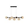 Pendente Jabuticaba Preto 1,20m Mesa Sala de Jantar Bancada - LEITOSO FOSCO - 1