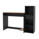 Ver imagem 3 de Conjunto de Escritório 2 Peças Noruega Office Mesa e Armário Livreiro - Via Nossa - Preto e
