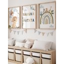 Ver imagem 1 de Kit 3 Quadros Decorativos Hakuna Matata