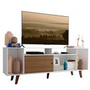 Ver imagem 3 de Rack para Tv até 65 Polegadas Madesa Cancun com Pés - Branco/rustic/rustic
