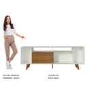 Ver imagem 7 de Rack para Tv até 65 Polegadas Madesa Cancun com Pés - Branco/rustic/rustic