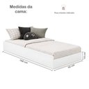 Ver imagem 6 de Cama Auxiliar para Cama de Solteiro 100% MDF Branco/Acetinado