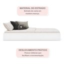 Ver imagem 5 de Cama Auxiliar para Cama de Solteiro 100% MDF Branco/Acetinado