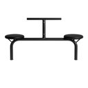 Ver imagem 5 de Mesa para Refeitório Fixa 6 Lugares MDP Branco de 25 mm - Assento Preto - 50202